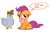 Size: 1132x730 | Tagged: safe, scootaloo, chicken, g4, card, crying, heart, meme, mother's day, scootachicken