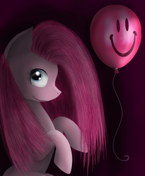 Size: 900x1100 | Tagged: safe, artist:chanceyb, pinkie pie, earth pony, pony, g4, balloon, female, pinkamena diane pie, solo