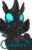 Size: 1650x2550 | Tagged: safe, artist:drawponies, edit, oc, oc only, changeling, cuddlebug, cuddling, cute, digital art, fangs, hug request, plushie, plushling, simple background, smiling, snuggling, solo, transparent background