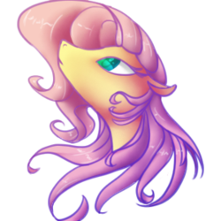 Size: 300x300 | Tagged: safe, artist:silentwulv, fluttershy, g4, female, icon, looking up, portrait, simple background, solo, transparent background