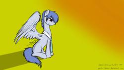 Size: 1920x1080 | Tagged: safe, artist:arcticfreezer, oc, oc only, oc:lnp, pegasus, pony, colored, male, solo