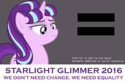 Size: 767x500 | Tagged: safe, artist:drpain, starlight glimmer, pony, unicorn, g4, the cutie map, antagonist, equality, female, propaganda, socialism, solo, stalin glimmer
