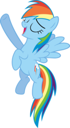 Size: 3283x6000 | Tagged: safe, artist:slb94, rainbow dash, g4, tanks for the memories, beautiful, female, i'll fly, pose, simple background, singing, solo, transparent background, vector