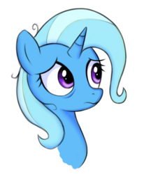 Size: 951x1152 | Tagged: safe, artist:kas92, trixie, pony, unicorn, g4, female, mare, portrait, sad, solo