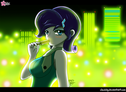 Size: 1000x732 | Tagged: safe, artist:clouddg, rarity, equestria girls, g4, female, popsicle, solo