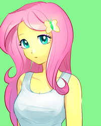 Size: 450x562 | Tagged: dead source, safe, artist:pan, fluttershy, equestria girls, g4, female, solo