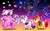 Size: 1581x984 | Tagged: safe, artist:supermare, apple bloom, princess luna, sweetie belle, twilight, five nights at aj's, g1, g4, five nights at freddy's, g1 to g4, generation leap, imminent death, implied murder, marionette