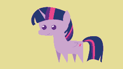 Size: 960x540 | Tagged: safe, artist:liracrown, twilight sparkle, alicorn, pony, g4, animated, ear flick, female, mare, pointy ponies, simple background, solo, twilight sparkle (alicorn), twitchy tail, why, why not