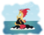 Size: 1600x1294 | Tagged: dead source, safe, artist:owlisun, sunset shimmer, siren, g4, cutie mark, deviantart watermark, female, not fiery shimmer, obtrusive watermark, simple background, sirenified, solo, species swap, stone, sunset siren, transparent background, water, watermark