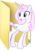 Size: 181x256 | Tagged: safe, artist:blues27xx, fleur-de-lis, pony, unicorn, g4, computer icon, concave belly, female, folder, happy, horn, looking back, mare, open mouth, slender, smiling, solo, thin, webcore