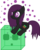 Size: 802x996 | Tagged: safe, artist:ebontopaz, oc, oc only, oc:enderpat, enderman, enderpony, pony, slime monster, duo, endermare, minecraft, simple background, slime (minecraft), solo, transparent background, vector