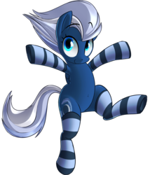 Size: 1518x1772 | Tagged: safe, artist:january3rd, night glider, pegasus, pony, g4, the cutie map, armpits, belly button, bipedal, clothes, cute, female, glideabetes, looking at you, mare, simple background, smiling, socks, solo, striped socks, transparent background, underhoof