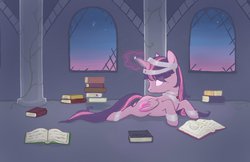 Size: 1280x830 | Tagged: safe, artist:milkweed, twilight sparkle, alicorn, pony, g4, book, female, magic, mare, solo, twilight sparkle (alicorn)