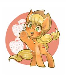 Size: 600x684 | Tagged: safe, artist:sibashen, applejack, g4, female, solo