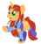 Size: 1063x1129 | Tagged: safe, artist:skittledeedoo, pony, dc comics, ponified, solo, starfire, teen titans