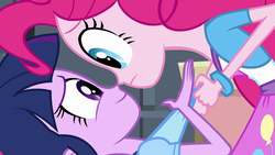 Size: 1280x720 | Tagged: safe, screencap, pinkie pie, twilight sparkle, equestria girls, g4