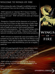 Size: 1024x1372 | Tagged: safe, artist:dangercloseart, spitfire, comic:wings of fire, g4, female, foreword, minigun, solo, text