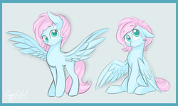 Size: 2000x1200 | Tagged: safe, artist:dragonfoxgirl, oc, oc only, oc:night light, pegasus, pony, female, mare, sketch, solo