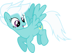 Size: 1502x1091 | Tagged: safe, artist:punzil504, fleetfoot, pegasus, pony, g4, diafleetes, female, flying, simple background, solo, transparent background, vector