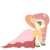 Size: 4000x4000 | Tagged: safe, artist:alexiel-kurai, oc, oc only, oc:peach blossom, bat pony, pony, clothes, dress, gala dress, solo