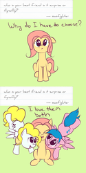 Size: 1280x2560 | Tagged: safe, artist:squiby-327, firefly, posey, surprise, ask posey, g1, ask, tumblr