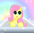 Size: 1654x1580 | Tagged: safe, artist:techarmsbu, fluttershy, g4, :o, bed, blanket, female, prone, solo