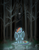 Size: 3400x4400 | Tagged: safe, artist:sevenowait, rainbow dash, g4, creepypasta, forest, grin, hair over one eye, looking at you, sitting, slenderman, slenderpony, smirk