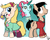 Size: 1600x1280 | Tagged: safe, artist:jegab, earth pony, pony, disembodied head, kanji, marco diaz, ponified, princess pony head, star butterfly, star vs the forces of evil, starry eyes, wingding eyes