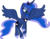 Size: 5000x3908 | Tagged: safe, artist:starlessnight22, princess luna, alicorn, pony, g4, ethereal mane, female, mare, simple background, solo, spread wings, starry mane, transparent background, vector, wings