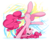 Size: 1252x1054 | Tagged: safe, artist:flamevulture17, pinkie pie, g4, eyes closed, female, headstand, open mouth, simple background, solo, transparent background