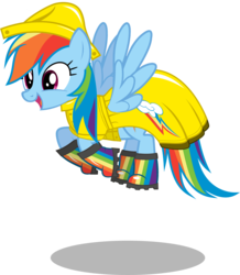 Size: 1648x1888 | Tagged: safe, artist:shutterflyeqd, rainbow dash, g4, cute, dashabetes, female, galoshes, rainbow dash always dresses in style, raincoat, simple background, solo, transparent background, vector