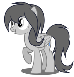 Size: 740x769 | Tagged: artist needed, safe, oc, oc only, oc:gray, pegasus, pony, simple background, solo, vector, white background