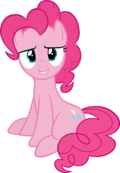 Size: 4161x6000 | Tagged: safe, artist:slb94, pinkie pie, g4, absurd resolution, simple background, sitting, transparent background, vector