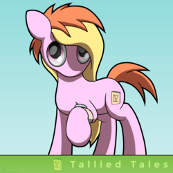 Size: 2400x2400 | Tagged: safe, artist:bluesparkks, oc, oc only, oc:tallied tales, earth pony, pony, female, high res, mare, simple background, solo