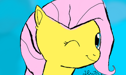 Size: 854x512 | Tagged: safe, artist:elusive, fluttershy, g4, colors! 3d, female, solo