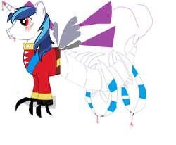 Size: 6464x5328 | Tagged: safe, artist:tonytambe, shining armor, g4, 1000 hours in ms paint, absurd resolution, blood, bloodshot eyes, crossover, cybug, ms paint, wreck-it ralph
