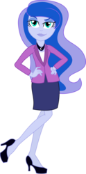 Size: 3000x6025 | Tagged: safe, artist:theshadowstone, princess luna, vice principal luna, equestria girls, g4, clothes, female, high heels, shoes, simple background, solo, transparent background