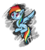 Size: 972x1092 | Tagged: safe, artist:vicockart, rainbow dash, g4, female, solo