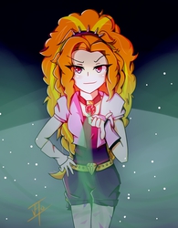 Size: 1762x2256 | Tagged: safe, artist:johnyho, adagio dazzle, human, equestria girls, g4, my little pony equestria girls: rainbow rocks, female, human coloration, humanized, looking at you, roleplay in the comments, smiling, solo