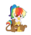 Size: 942x1080 | Tagged: safe, artist:fuyusfox, oc, oc only, oc:rainbow feather, griffon, band-aid, chibi, crying, cute, interspecies offspring, magical lesbian spawn, offspring, parent:gilda, parent:rainbow dash, parents:gildash, paw pads, simple background, solo, transparent background