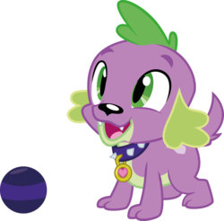 Size: 5265x5179 | Tagged: dead source, safe, artist:owlisun, spike, spike the regular dog, dog, equestria girls, g4, absurd resolution, ball, male, simple background, solo, spike the dog, transparent background, vector