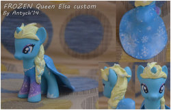 Size: 800x516 | Tagged: safe, artist:antych, pony, brushable, customized toy, elsa, frozen (movie), irl, photo, ponified, solo, toy