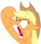 Size: 3951x4292 | Tagged: safe, artist:andy price, artist:masem, idw, applejack, g4, absurd resolution, angry, applejack is best facemaker, clenched hoof, female, furious, gums, idw showified, male, meme, old man yells at cloud, rage, rage face, raised hoof, simple background, simpsons did it, solo, the simpsons, transparent background, vector, yelling