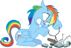 Size: 4399x3000 | Tagged: safe, artist:masem, idw, rainbow dash, pegasus, pony, g4, backwards cutie mark, campfire, female, mare, simple background, solo, transparent background, vector