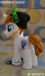 Size: 600x999 | Tagged: safe, artist:antych, pony, brushable, customized toy, irl, pewdiepie, photo, ponified, solo, toy