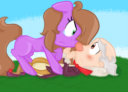 Size: 700x500 | Tagged: safe, artist:emmymew13, oc, oc:emmy, king candy, ponified, wreck-it ralph