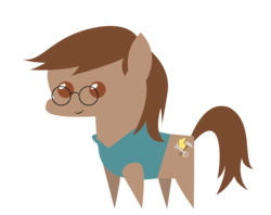 Size: 1006x795 | Tagged: safe, artist:liracrown, oc, oc only, oc:jackie trade, clothes, female, glasses, pointy ponies, simple background, transparent background, vest
