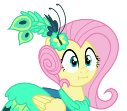 Size: 3647x3199 | Tagged: safe, artist:masem, fluttershy, g4, make new friends but keep discord, .ai available, :i, clothes, dress, face, female, gala dress, high res, simple background, solo, transparent background, vector, we bought two cakes, wide eyes