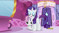 Size: 1920x1080 | Tagged: safe, screencap, rarity, sweetie belle, g4, make new friends but keep discord, animation error