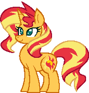 Size: 183x193 | Tagged: safe, artist:php92, sunset shimmer, pony, unicorn, g4, animated, female, pixel art, simple background, solo, transparent background